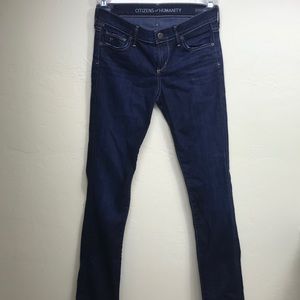 Citizens of Humanity Straight Leg dark blue jeans